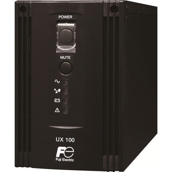 UPS 無停電電源装置 UX100 (500VA) 0.5kVA 常時商用給電 正弦波 小型 薄型 軽量 500VA / 350W 0.5kVA - 富士電機